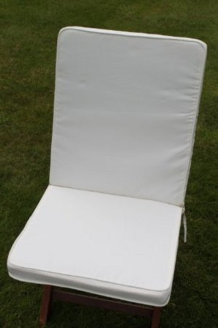 Seat and Back Cushion for Folding Chair in Cream - Discontinued