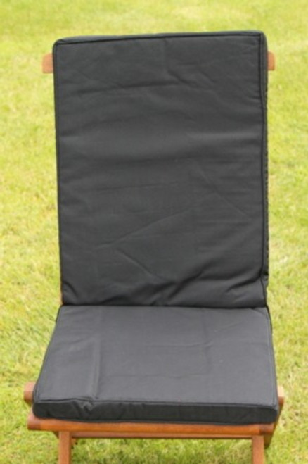 Seat and Back Cushion for Folding Chair in Black - Discontinued