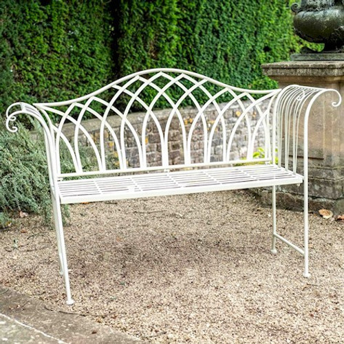 Cream Kings Garden Bench