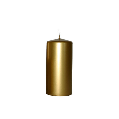 Gold Pillar Candle 20cm