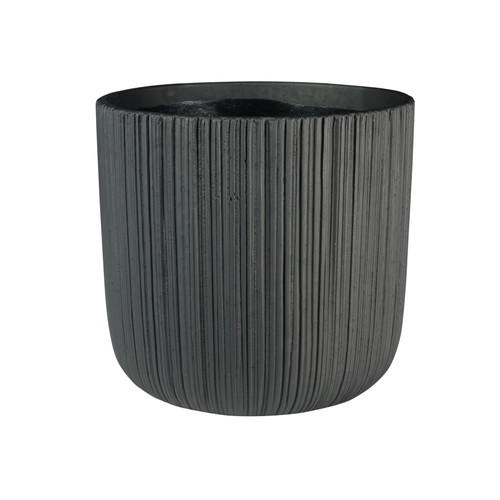 Vogue Black Linear Pot (H20cm x Dia21cm)