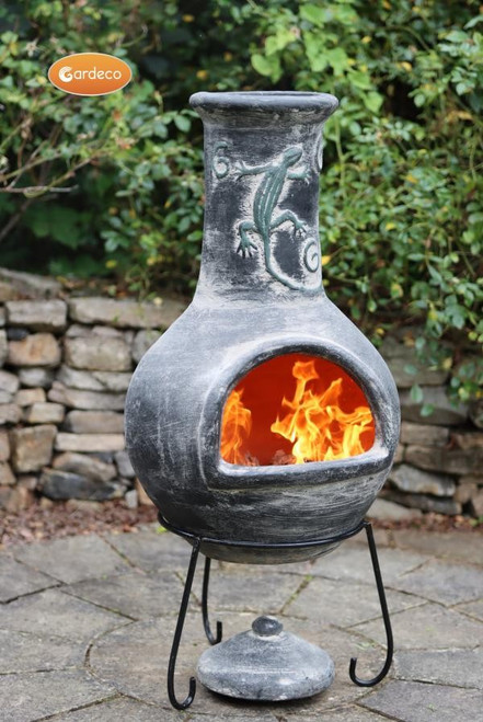  Iguana Grey Mexican Chimenea (Extra Large)