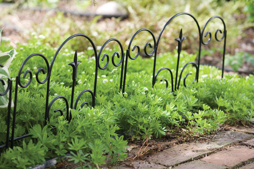 Black Garden Edging with Finial 