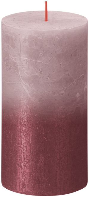 Rose Red Bolsius Rustic Metallic Candle (130 x 68mm)
