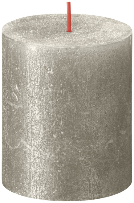 Champagne Bolsius Rustic Shimmer Metallic Candle (80 x 68mm)