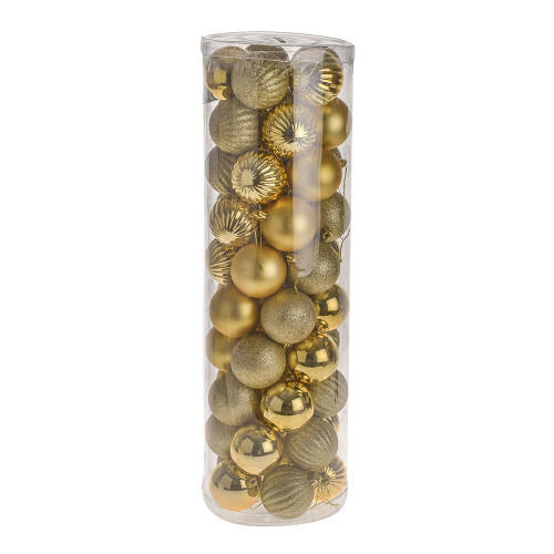 Gold Bauble Tube (6cm) (50 pieces)