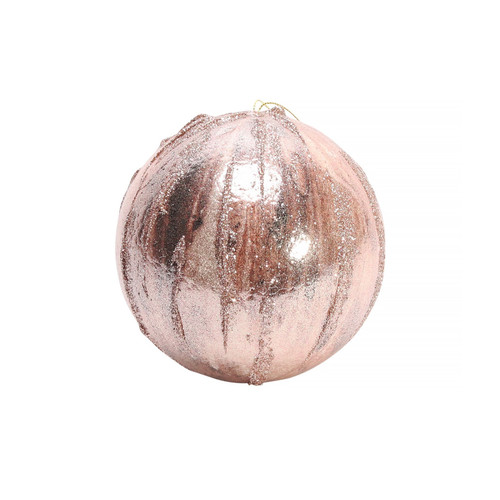 Pretty in Pink Rose Gold Bauble (Dia13cm)