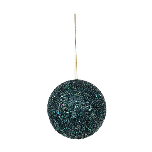 Peacock Glitter Bauble (Dia12cm) Peacock Glitter Bauble (Dia12cm)