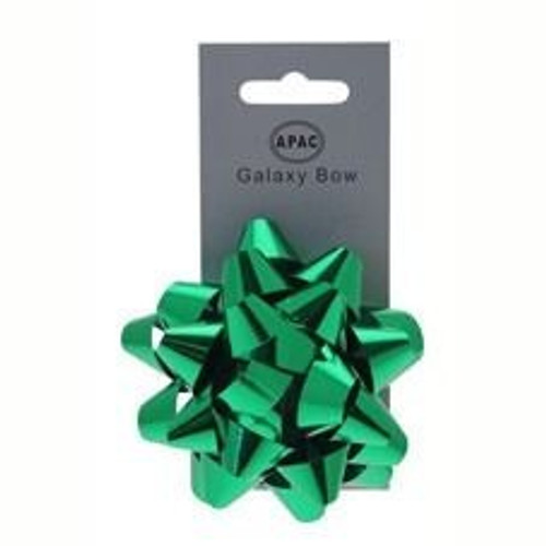Metallic Green Galaxy Bow 75mm