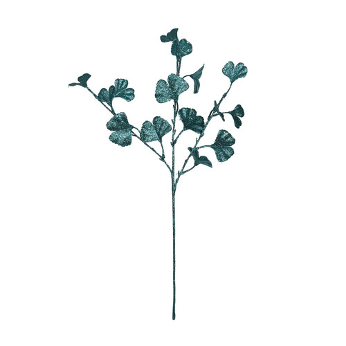 Peacock Ginkgo Glitter Stem (H70cm) Peacock Ginkgo Glitter Stem (H70cm)