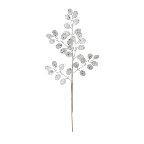 Silver Glitter Eucalyptus Stem (H61cm) Silver Glitter Eucalyptus Stem (H61cm)
