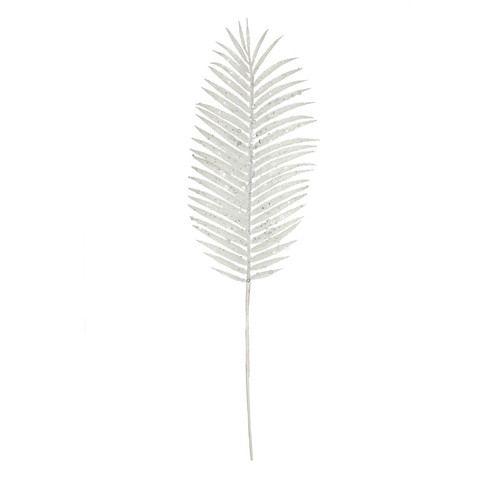 White Glitter Palm Leaf (H70cm) White Glitter Palm Leaf (H70cm)