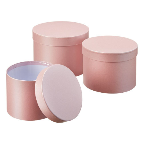 Pale Pink Symphony Hat Boxes (Set of 3)