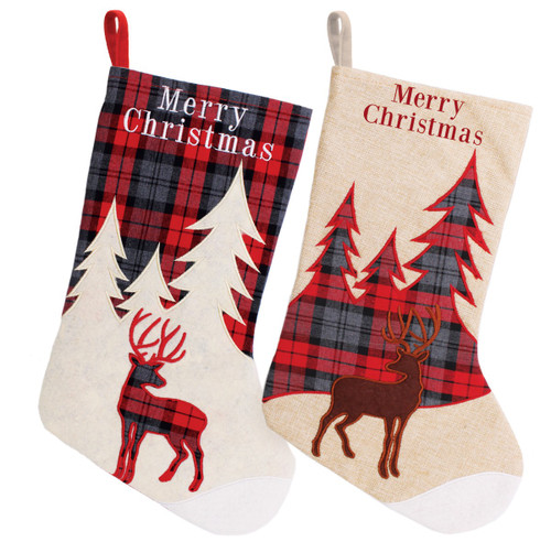 Tartan Christmas Stocking (Assorted)