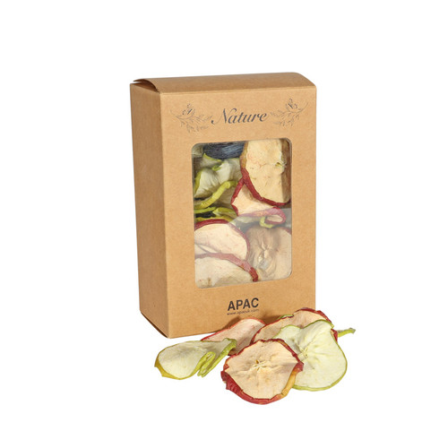 Dried Apple Slice Mixed Red & Green in Box (100g)