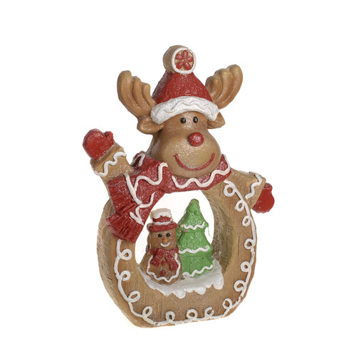 LED Magnesia Gingerbread Reindeer Light 