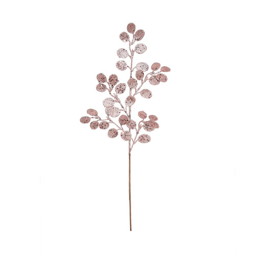 Pink Glitter Eucalyptus Stem (H61cm)