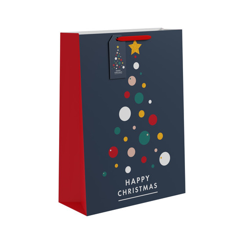 Happy Christmas Bauble Gift Bag (Extra Large) 