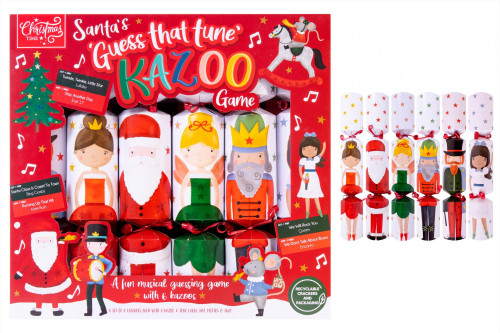 Kazoo Christmas Crackers (Pack of 6) 