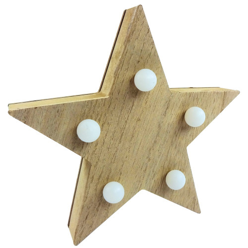 LED Wooden Star (20x20x3cm)