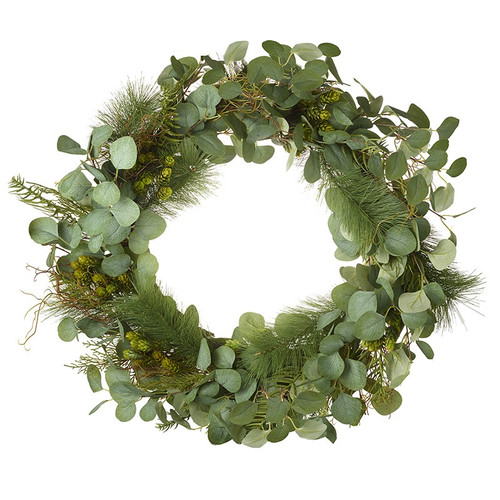 Green Leaf Foliage Wreath