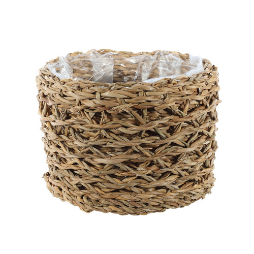 Round Natural Seagrass Basket (H15.5cm x D21cm)