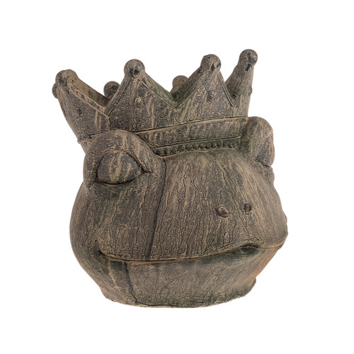 Frog with Crown Planter (32cm)