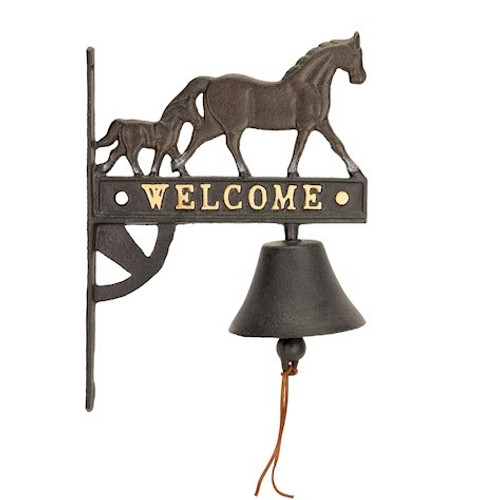 Bell with 2 Horses (26cm)