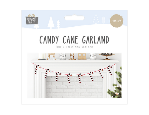 Foiled Candy Cane Garland (2m)