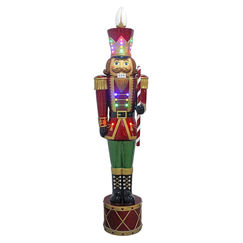 Nutcracker with Candy Cane & LED Light (152cm) Nutcracker with Candy Cane & LED Light (152cm)