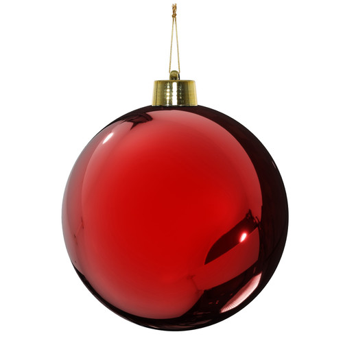 Red Shiny Shatterproof Bauble (40cm)