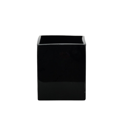 Cube - Black Gloss -10x10x12cm