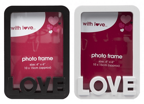 4 x 6 Love Photo Frame           (Assorted Designs) 4 x 6 Love Photo Frame           (Assorted Designs)