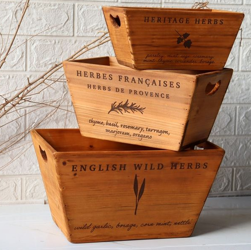 Heritage Herb Crates (Set of 3) Heritage Herb Crates (Set of 3)