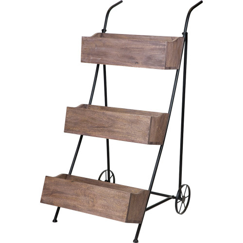 Tiered Shop Display Troughed Cart
