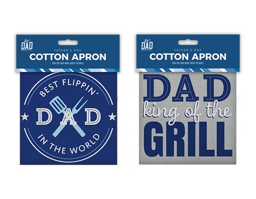 Fathers Day Cotton Apron (Assorted Designs) Fathers Day Cotton Apron (Assorted Designs)