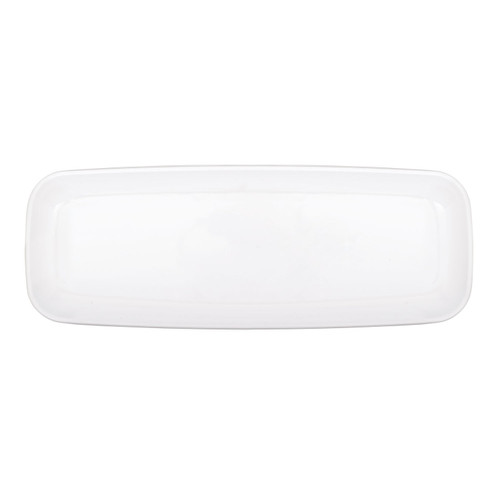 Long White Plastic Platter