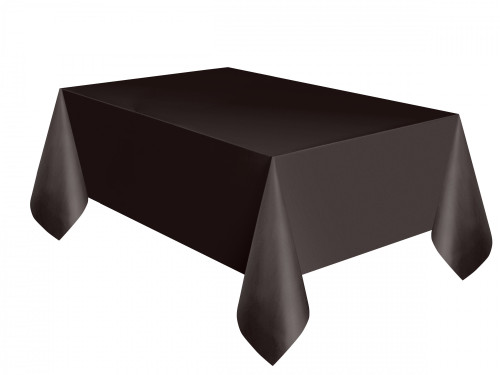 Black Rectangle Plastic Table Cover (54 x 108 Inch) Black Rectangle Plastic Table Cover (54 x 108 Inch)