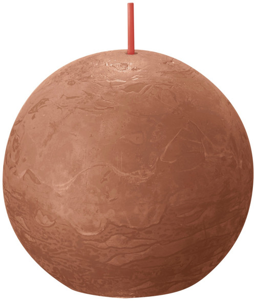  Rusty Pink Bolsius Ball Candle (76mm) 