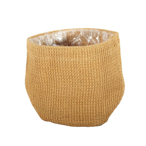 Jute Nursery Basket with Liner (16 x 16cm)
