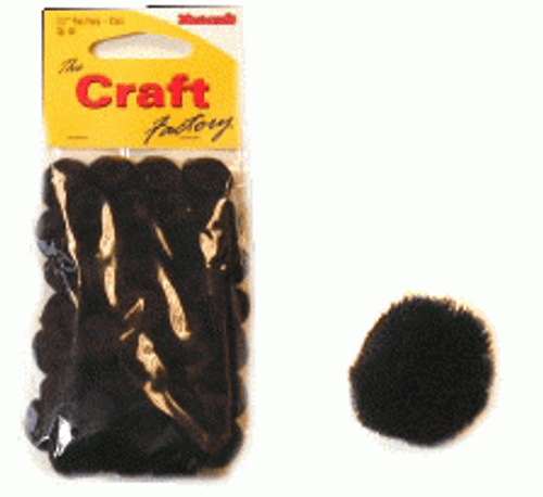 Pom-Poms 0.5 inch / 12mm Black - 30pk Pom-Poms 0.5 inch / 12mm Black - 30pk