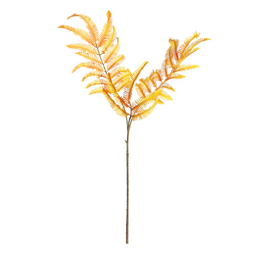 Yellow Botanica Fern Branch (111cm)