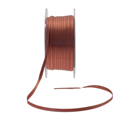 Brown Satin Ribbon 3mm 