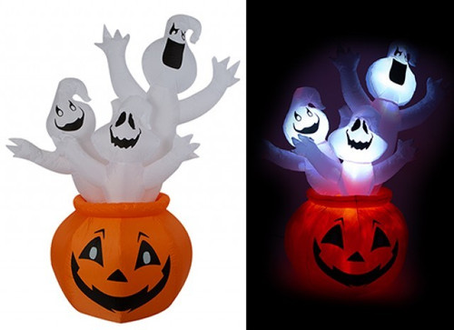 Inflatable Pumpkin and Ghost Decoration (5ft) Inflatable Pumpkin and Ghost Decoration (5ft)
