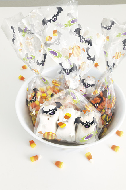 Bat and Pumpkin Cello Bags Bat and Pumpkin Cello Bags