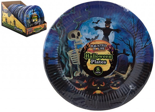 Pack of 8 Halloween Paper Plates (9 inch) Pack of 8 Halloween Paper Plates (9 inch)