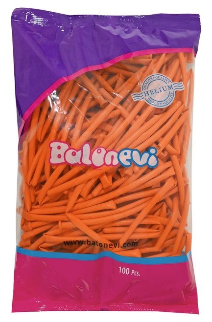 Orange Modelling Balloon (Pack of 100) 
