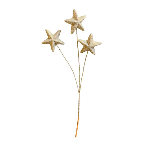Gold Glitter Star Spray (Set of 3)