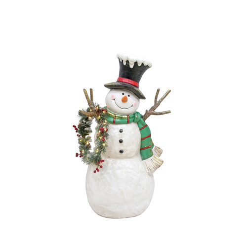 Snowman with Green Scarf (77cm)