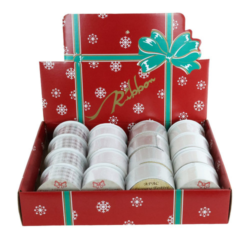 White/Silver Ribbons (63mm)